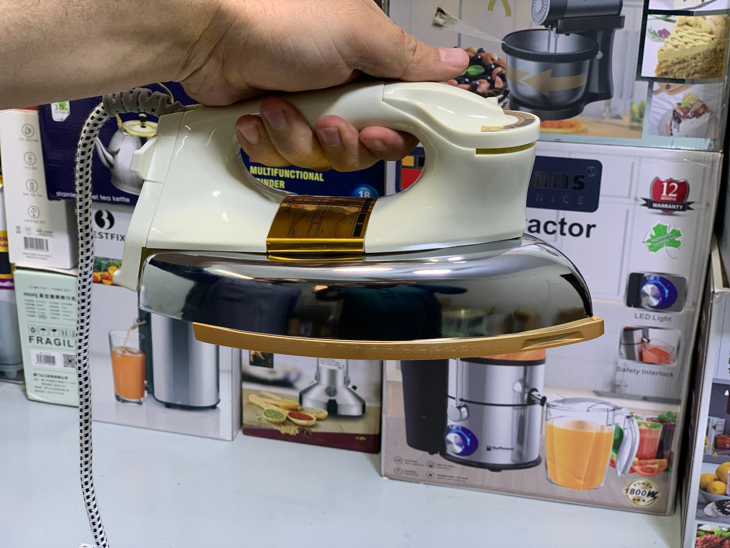 Super Crest Dry Iron 1200w  Power Consumption  Model SCT: 1034