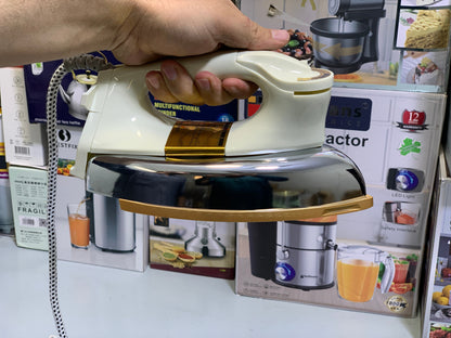 Super Crest Dry Iron 1200w  Power Consumption  Model SCT: 1034