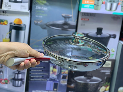 Shallow Skillet Laser Coating Non Stick