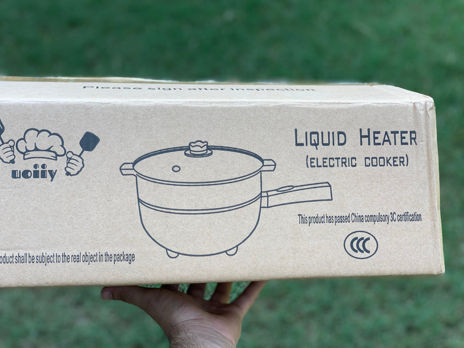 Imported 2 in 1 Electric Cooker Pan with Steamer - 4L Capacity, (1500W)