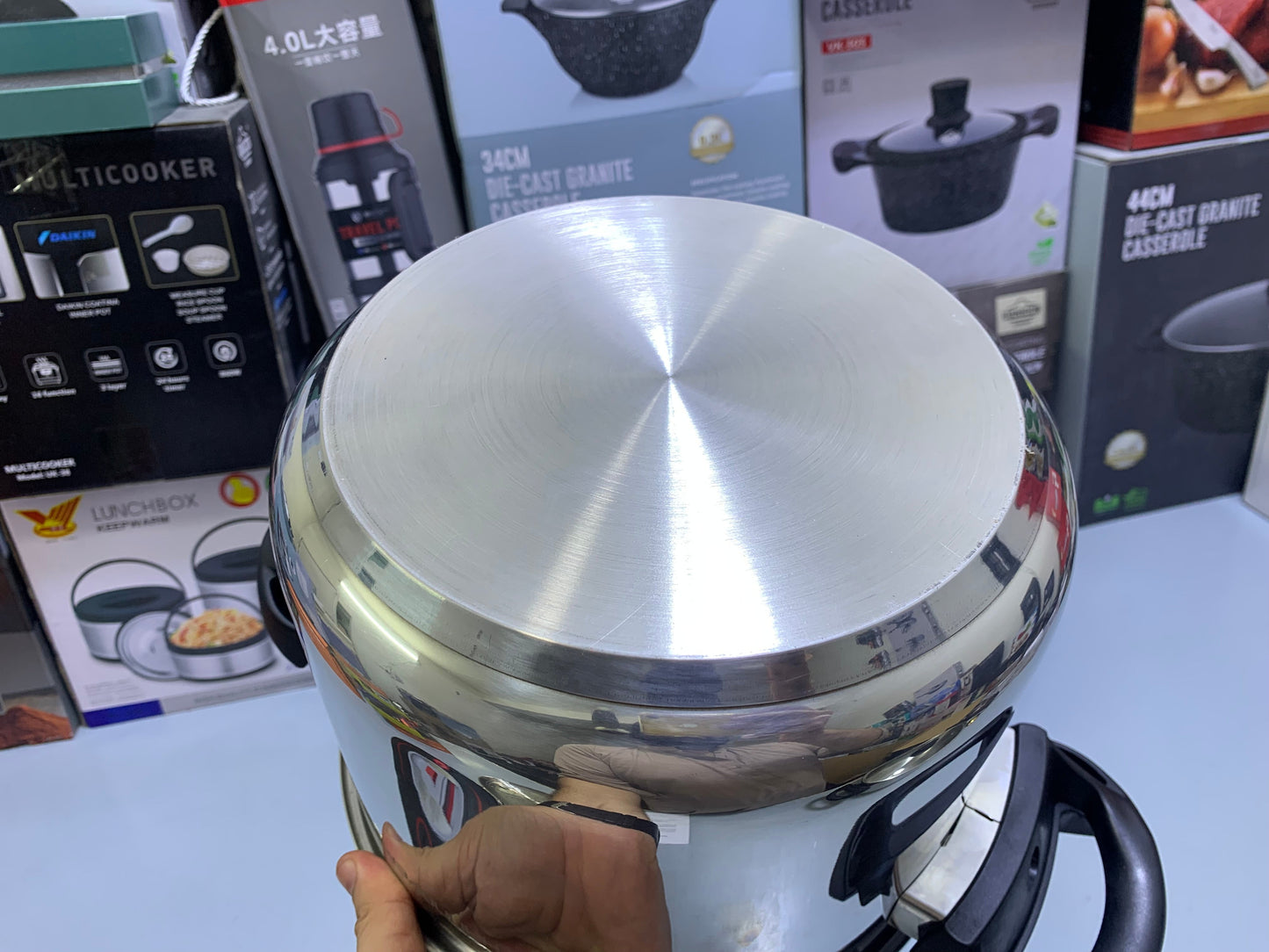 Hannover 3 in 1 18/10 Stainless Steel Pressure Cooker 6L and 8L