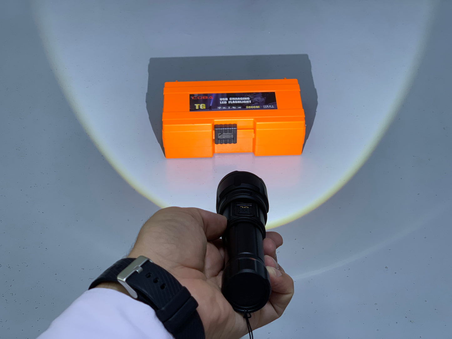 Coba USB Charging LED Flashlight, Handheld Torch Model- TG