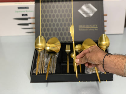 IMPORT Stainless Steel Cutlery Set 28 Pieces