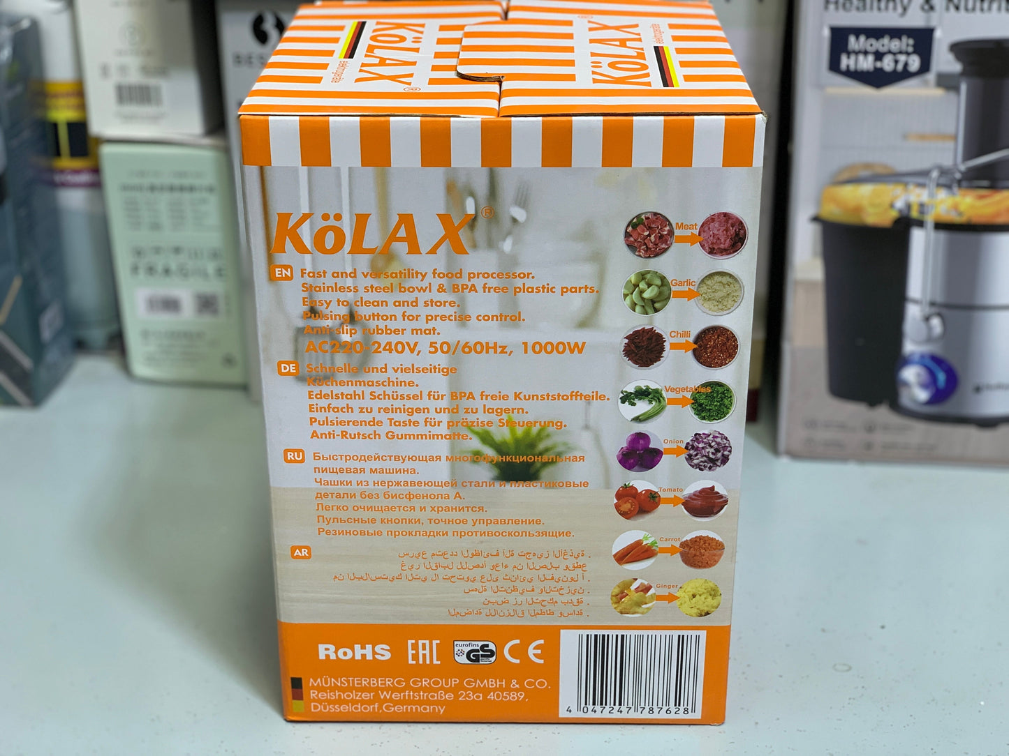 Kolax Meat Chopper with Double Stainless Steel Blades