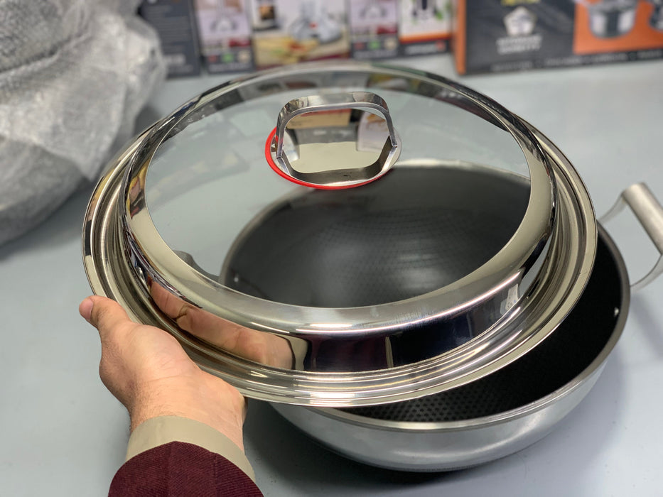 German Imported Honeycomb Laser Coating Karahi/Handi