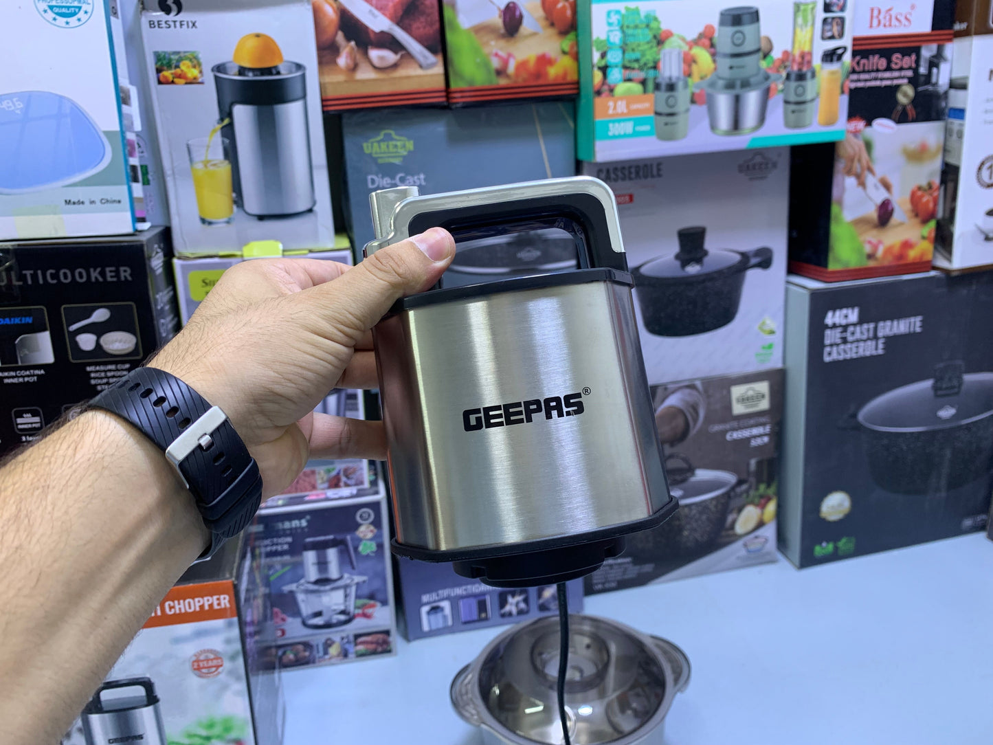 Geepas Multi Chopper 800w and 5L Stainless Steel Double Blades