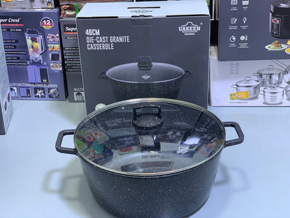 Uakeen Die-Cast Granite Casseroles-Pately or Pots