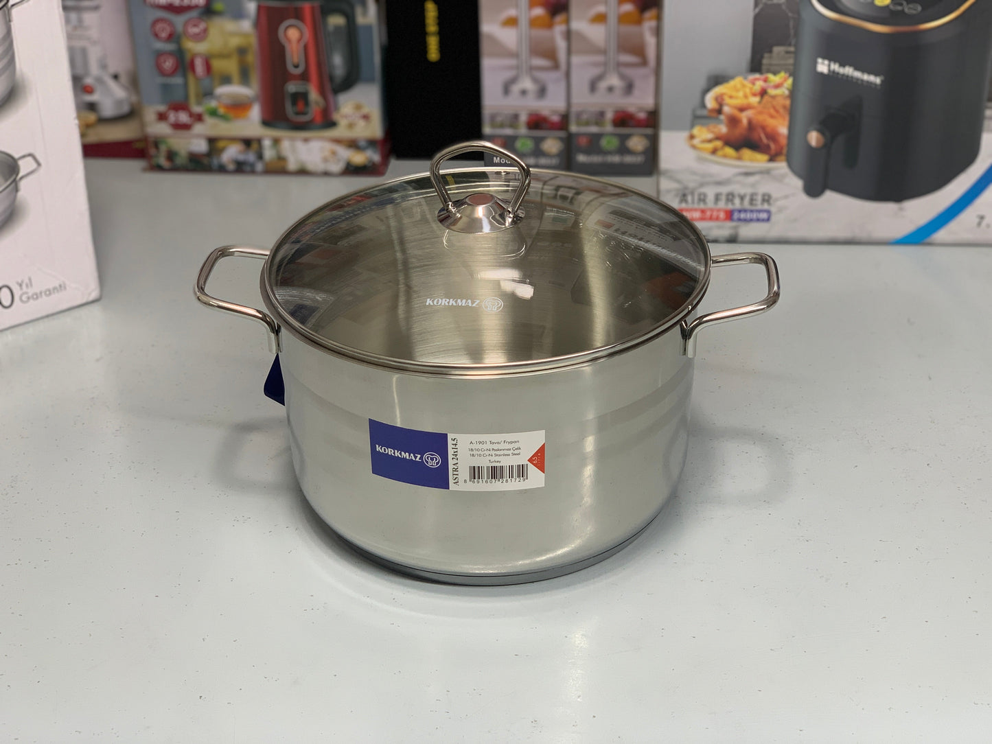 Korkmaz Turkish  🇹🇷 Original 10 Pieces Cookware Set Stainless Steel (LIFE TIME WARRANTY)