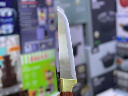 Single Knife set with Wooden and Golden handle