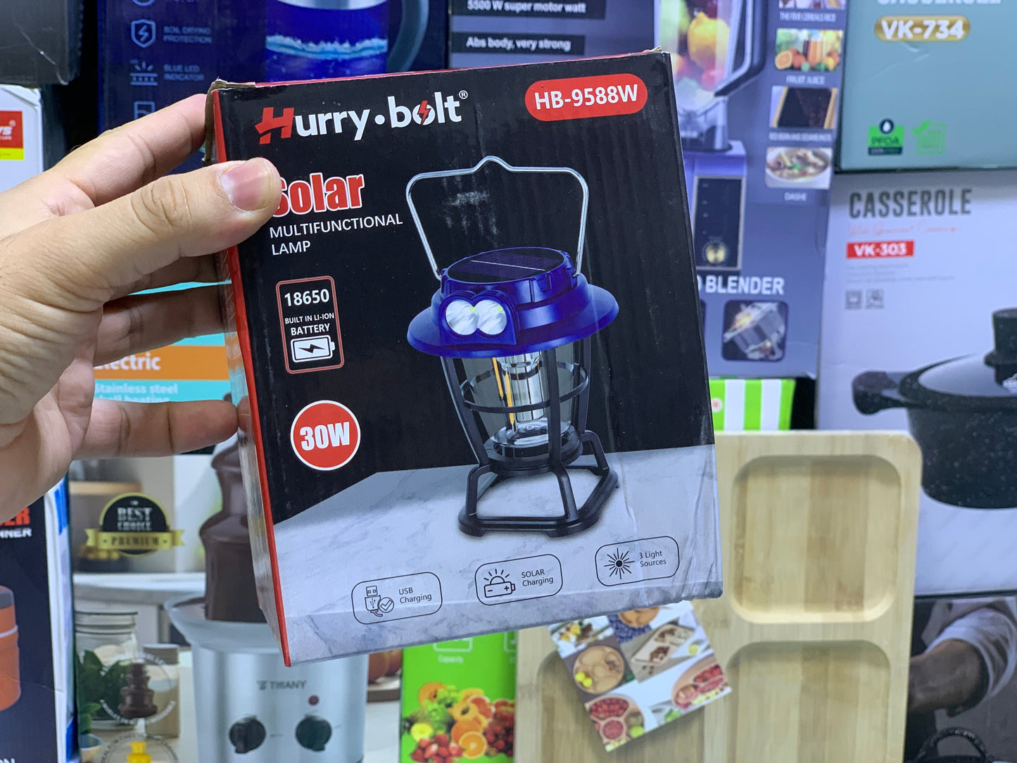 Hurry Bolt Solar Multifunctional Lamp HB-9588