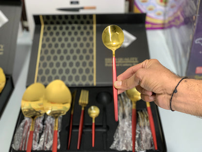 IMPORT Stainless Steel Cutlery Set 28 Pieces