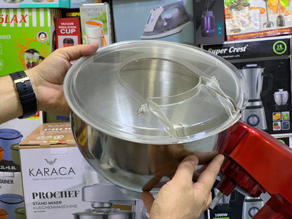 Karaca Prochef Stand Mixer – 8L Bowl | 1600W Motor | Metal Gear System