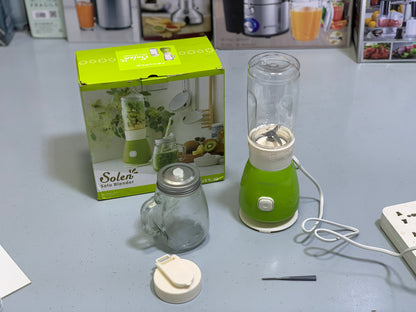 Mini Juicer Blender | Solen Solo 160w 300ml and 400ml Containers Stainless Steel Blades