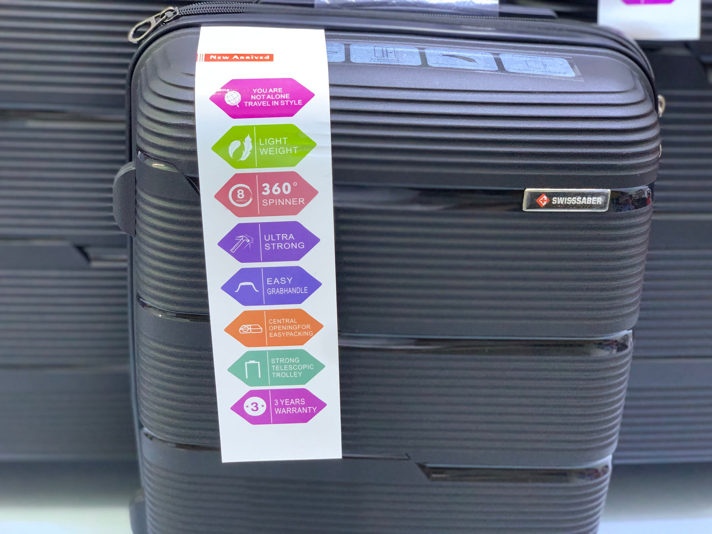 Swisssaber 3 Pieces Suitcase set