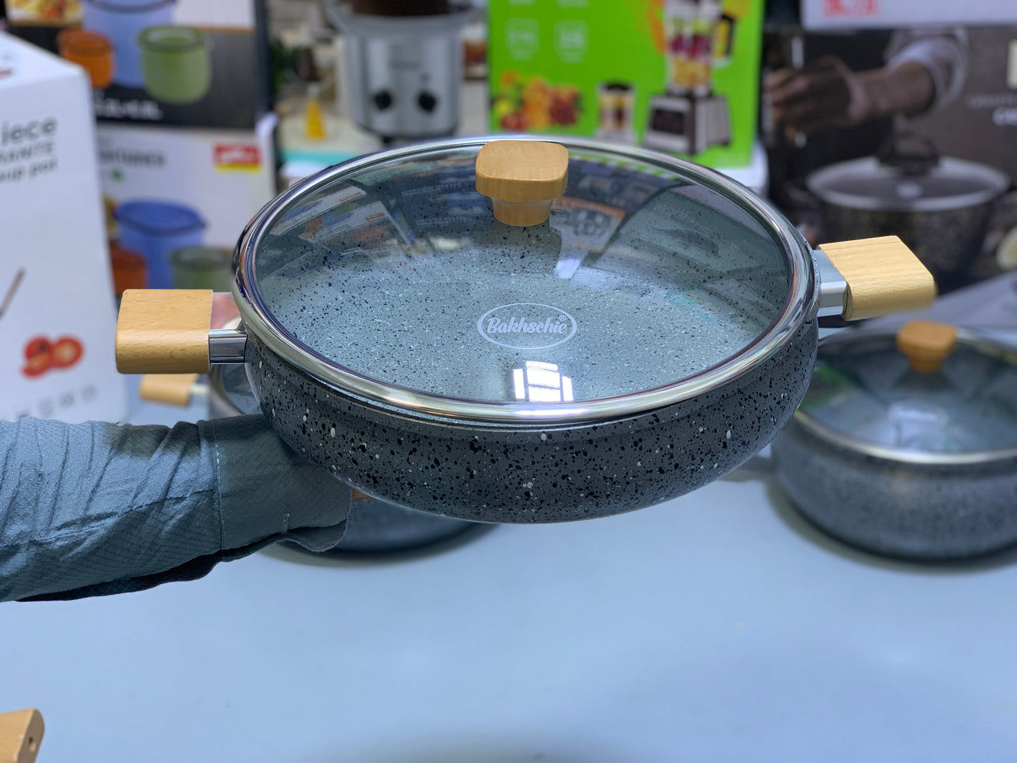 13 Pieces Bakhschie Brand cookware set-Mom’s first choice