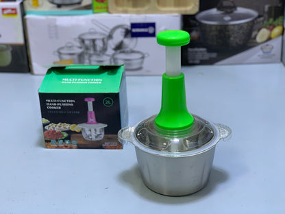 Vegetable Chopper 2L with Stainless Steel Bowl