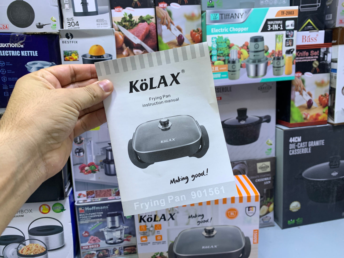 Kolax Brand Electric Frying Pan 5L and 1500w Non Stick