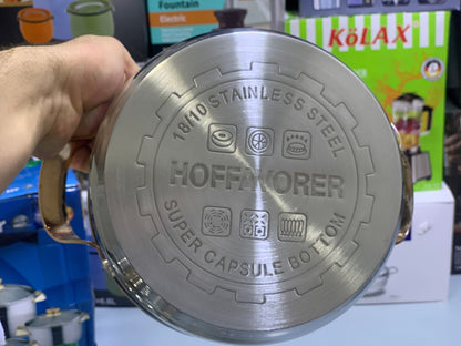 Hoffavorer 8 Pieces Cookware set Stainless Steel