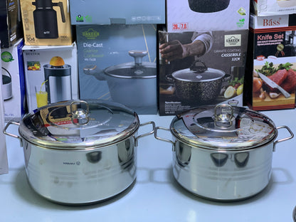 Korkmaz 10 Pieces cookware set| Steel lid