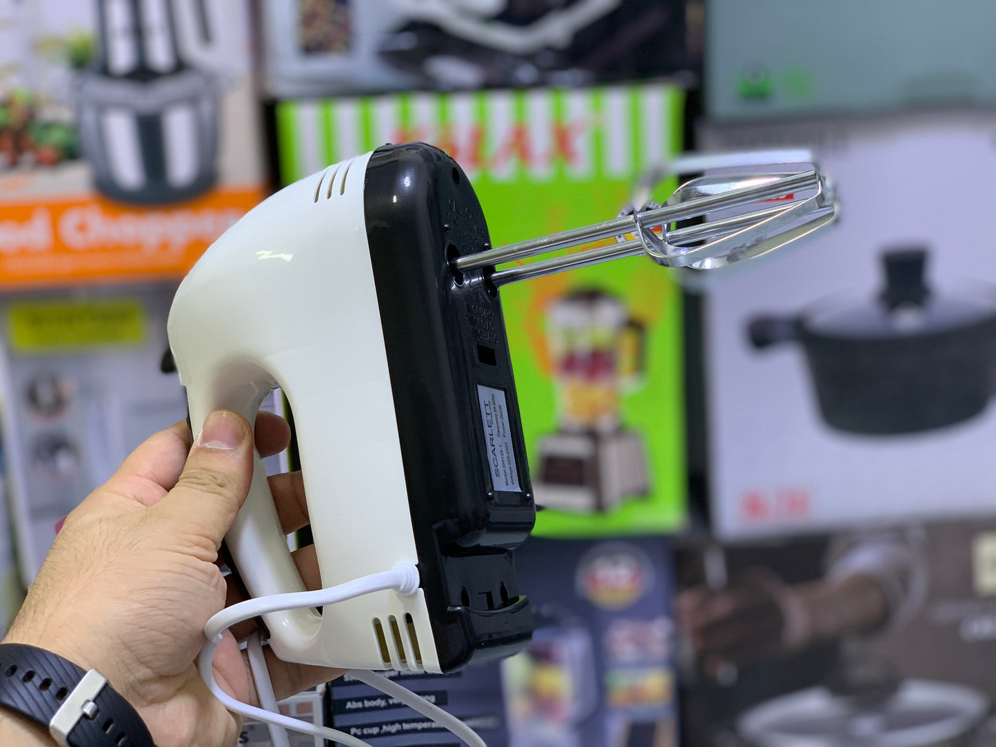 SCARLETT Super Hand Mixer 7 Speeds Easy to Hold and 260w