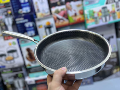 Honeycomb Fry Pan 316 | laser coated – Nonstick, (Without Lid)