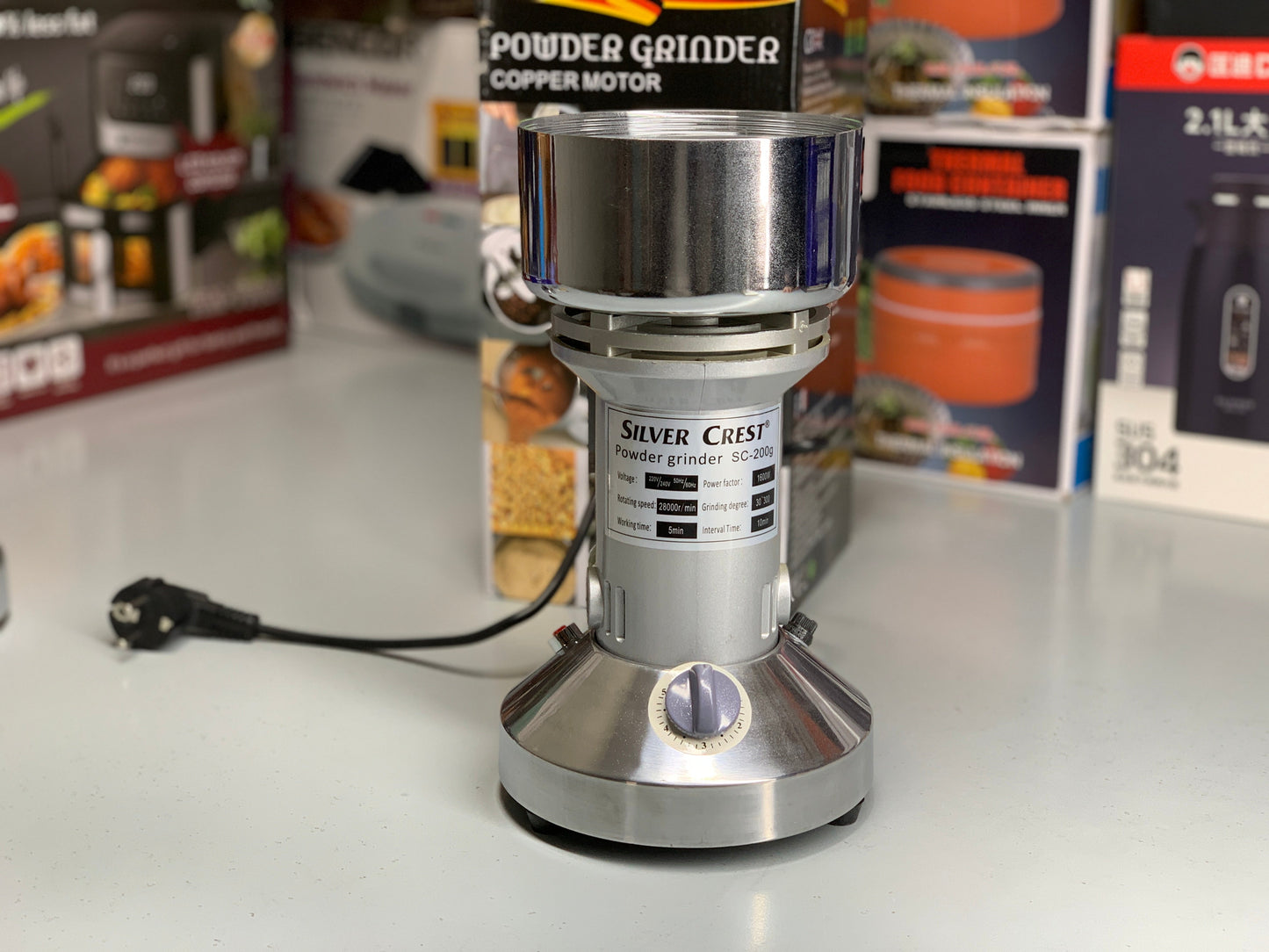 Silver Crest Grinder Stainless Steel