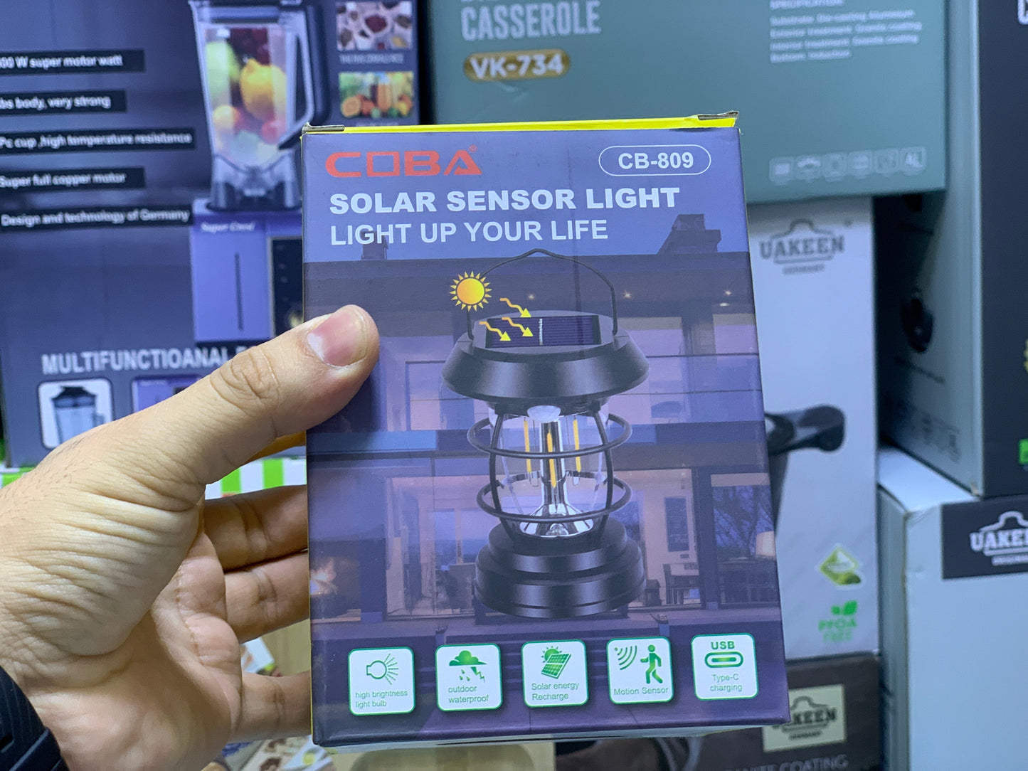 Coba Solar Sensor Wall Lamp CB-808 – Motion-Activated Outdoor Light