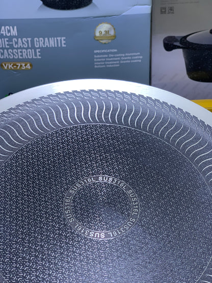 Laser Coating Tawa with Folding Wooden Handle