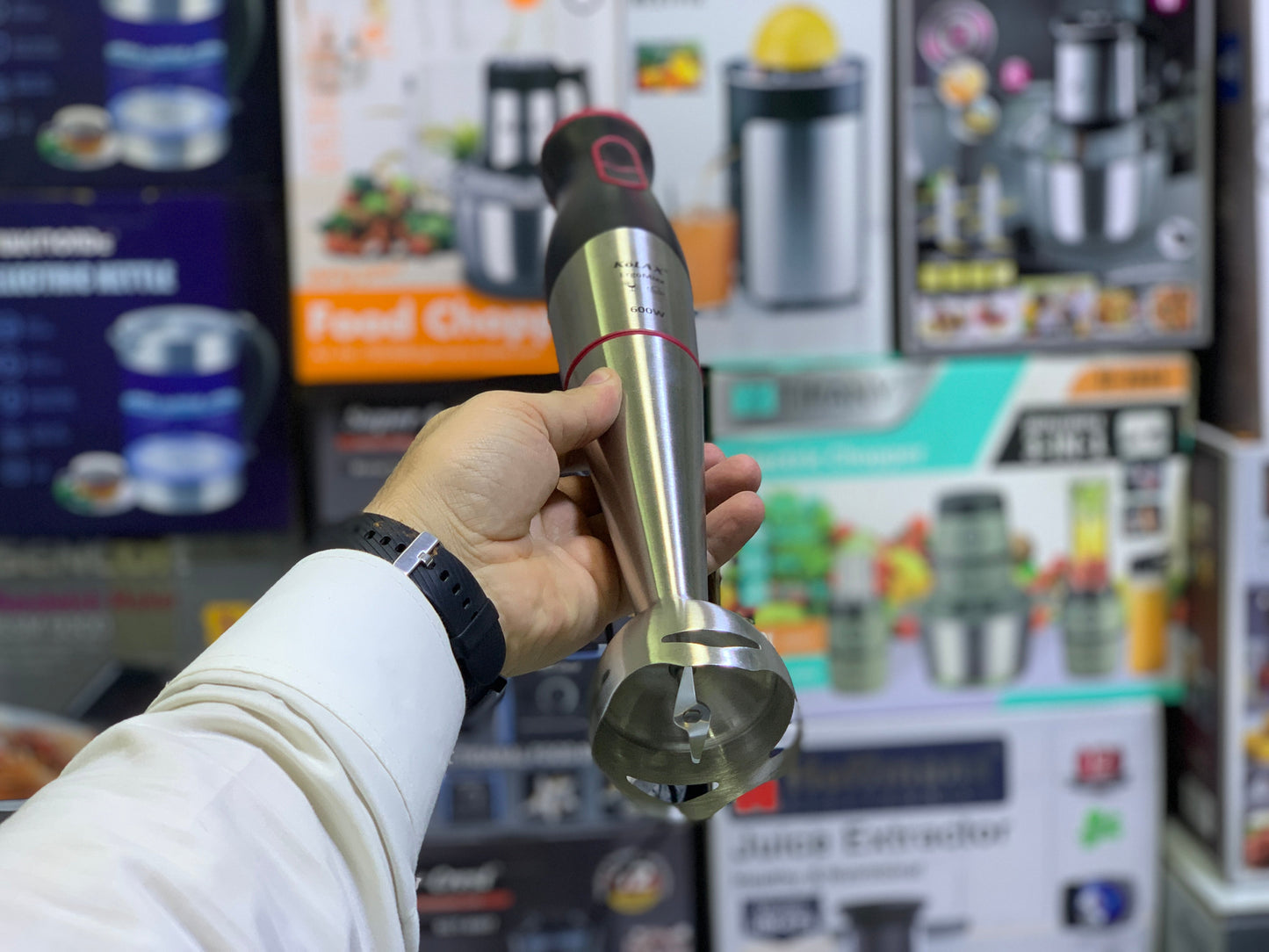 Kolax Hand Blender Stainless Steel 600w