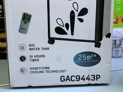 Geepas air cooler BIG Water Tank HoneyComb Pattern cooling technology 150w