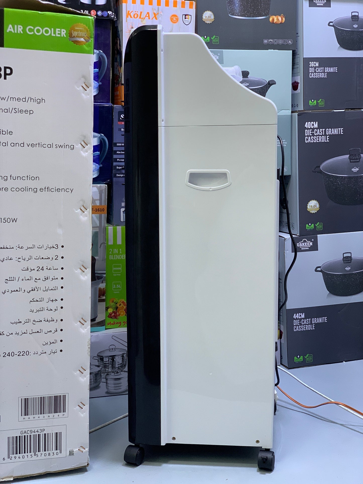 Geepas air cooler BIG Water Tank HoneyComb Pattern cooling technology 150w