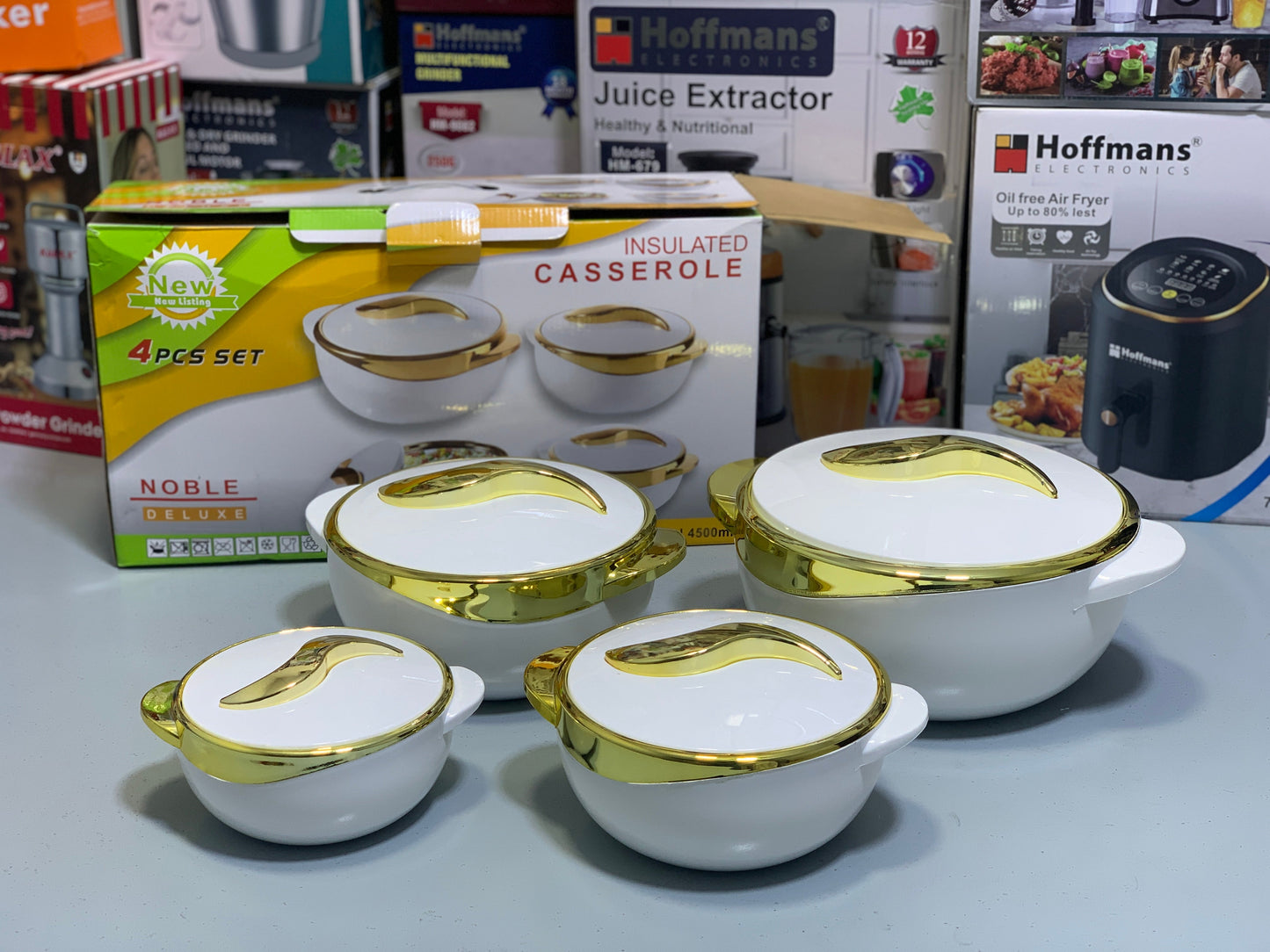 8 pieces Hot Pot Set | Kitchen Food Containers Stainless Steel and Elegant Designed