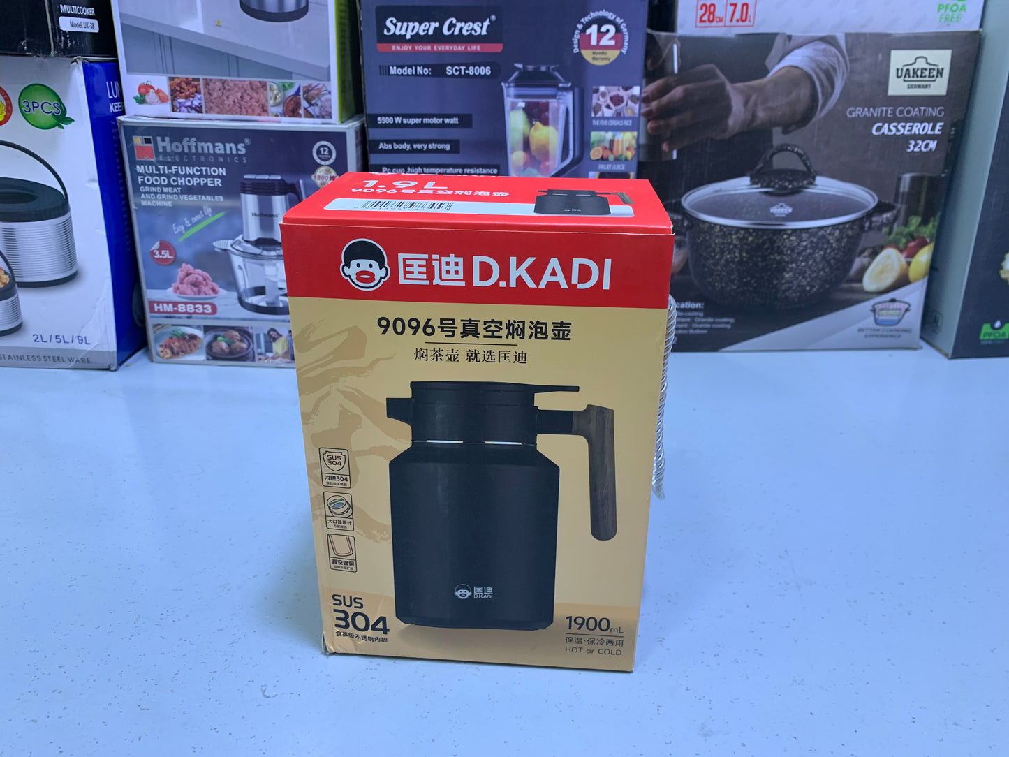 D-Kadi  Tea and Coffee Thermos SUS 304  Stainless Steel Model 9096 1900ml