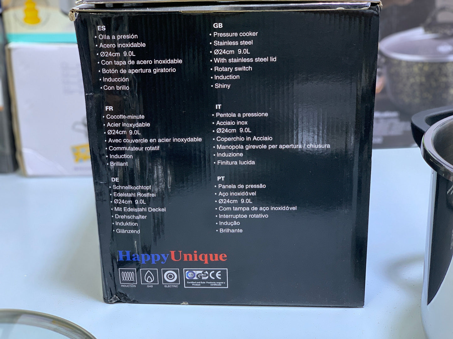 happpy unique 9L 2 in 1 Pressure Cooker Stainless Steel