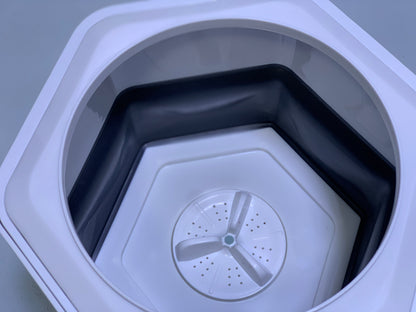 Folding portable washing machine