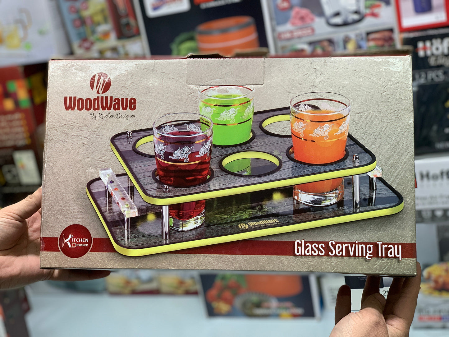 Kitchen Glasses Serving Trays
