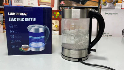 UK Import Glass Electric Kettle – 1.7L