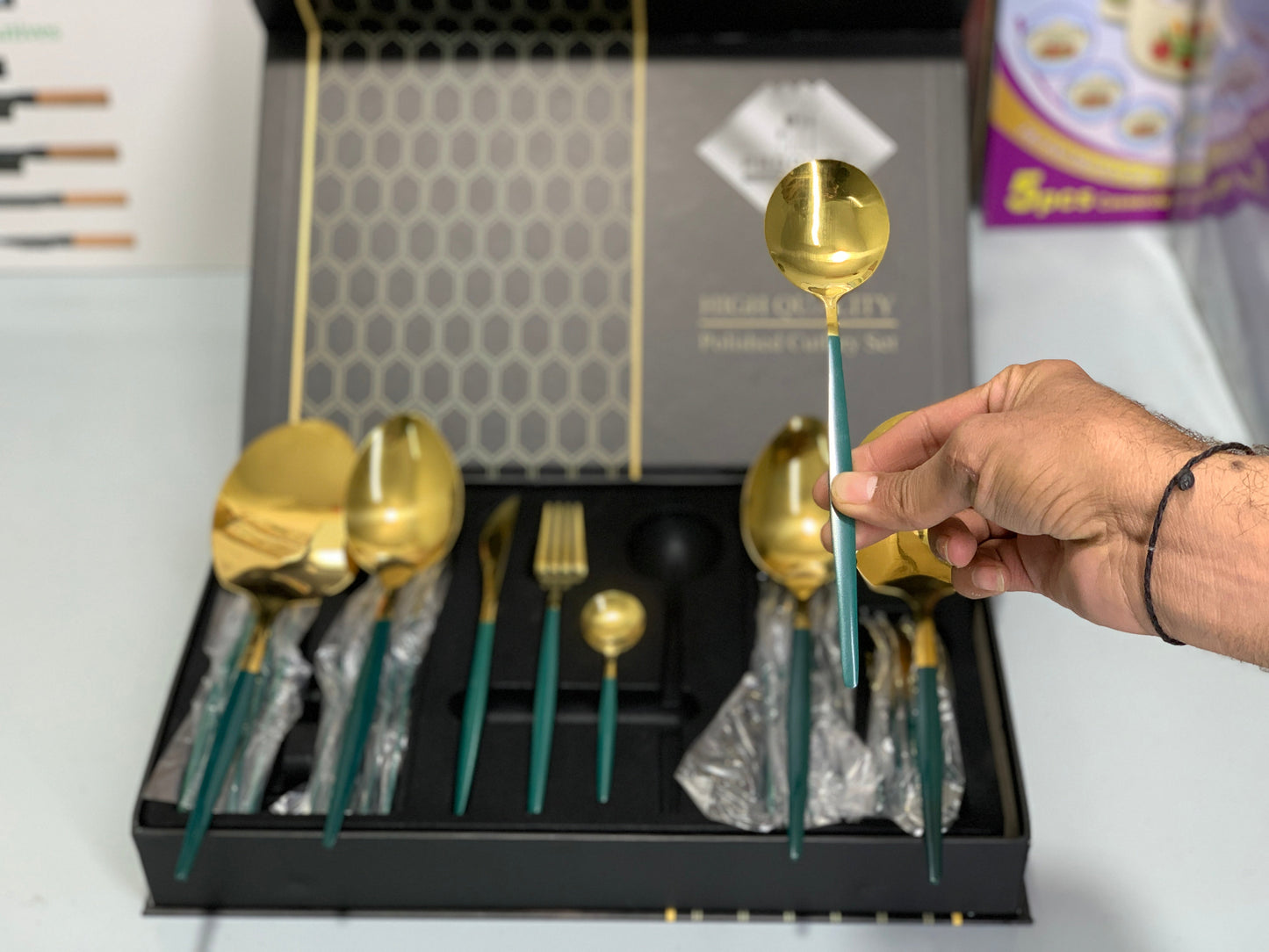 IMPORT Stainless Steel Cutlery Set 28 Pieces