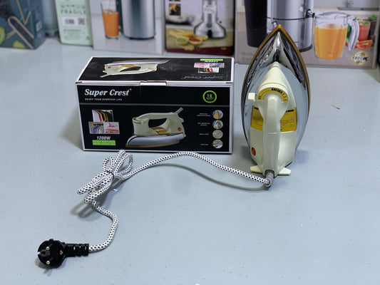 Super Crest Dry Iron 1200w  Power Consumption  Model SCT: 1034