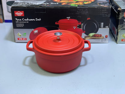 UAKEEN 7 pieces Die-Casting Aluminium Cookware Set|VK-21