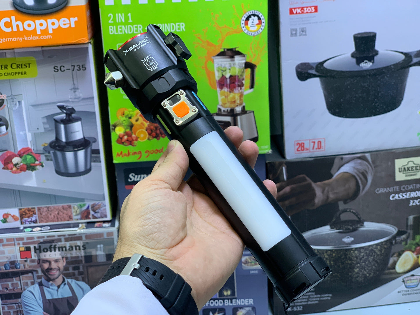 Multifunctional Outdoor Flashlight , Handheld Torch