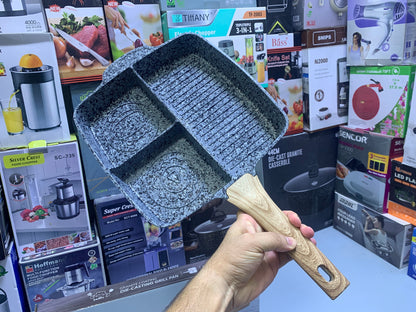 UIIOY Universal Granite Die Cast Grill Pan 28cm