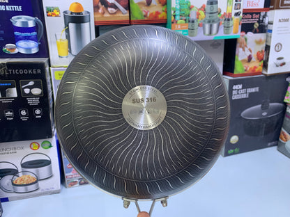 Laser coating frying pan Stainless Steel SUS 316