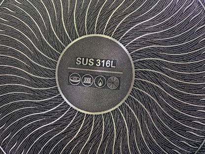 Laser Coating Shallow Casserole Complete Set Pure Non Stick (Sizes:26cm,28cm and 30cm)