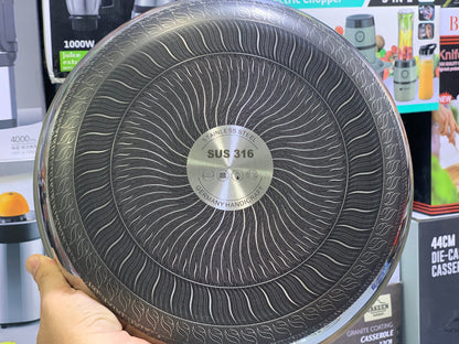 Shallow Skillet Laser Coating Non Stick