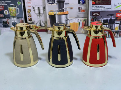 Unique Thermos with leather straps