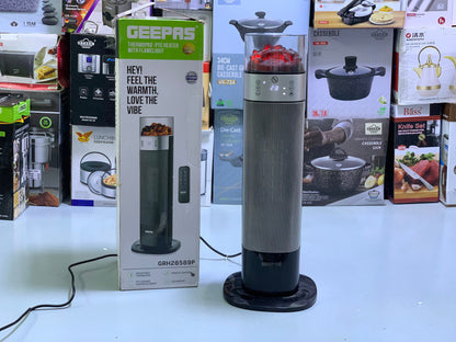 Geepas Heater with Flame Effect |2 Years warranty| GRH28589P