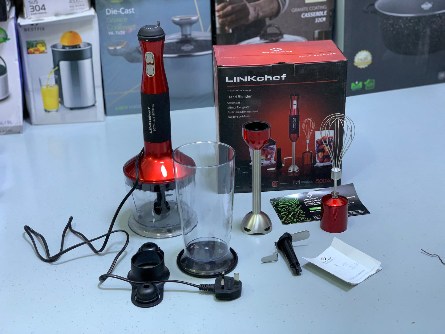 Linkchief 5 in 1 Hand Blender Set Stainless Steel