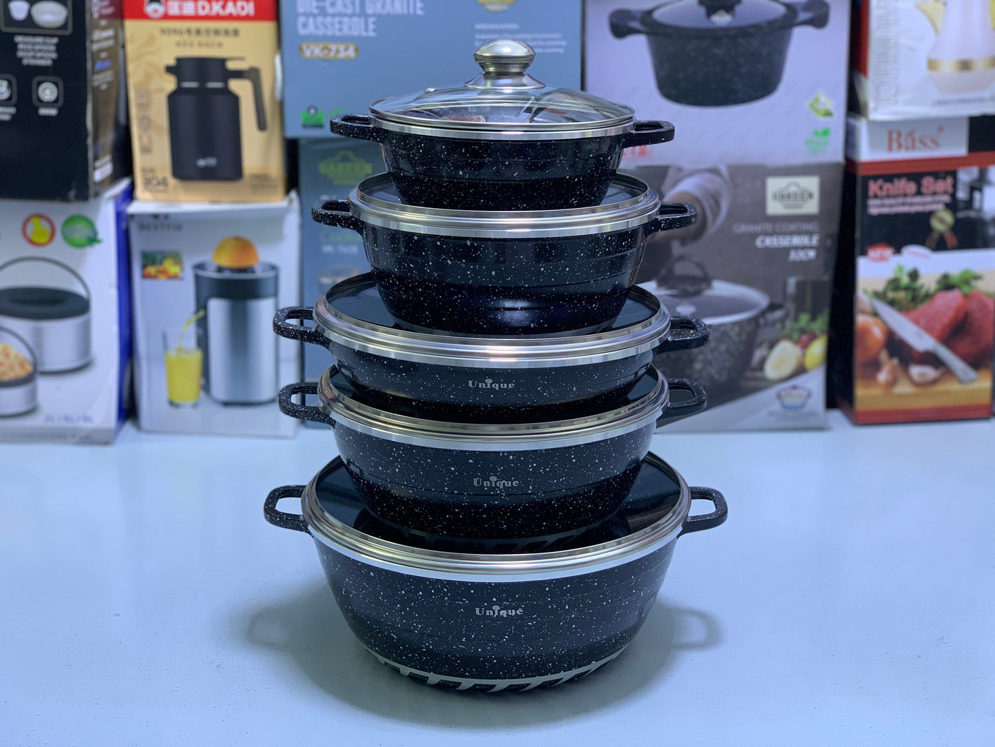 Unique 10 Pieces Cookware Set|Die-Cast Aluminum