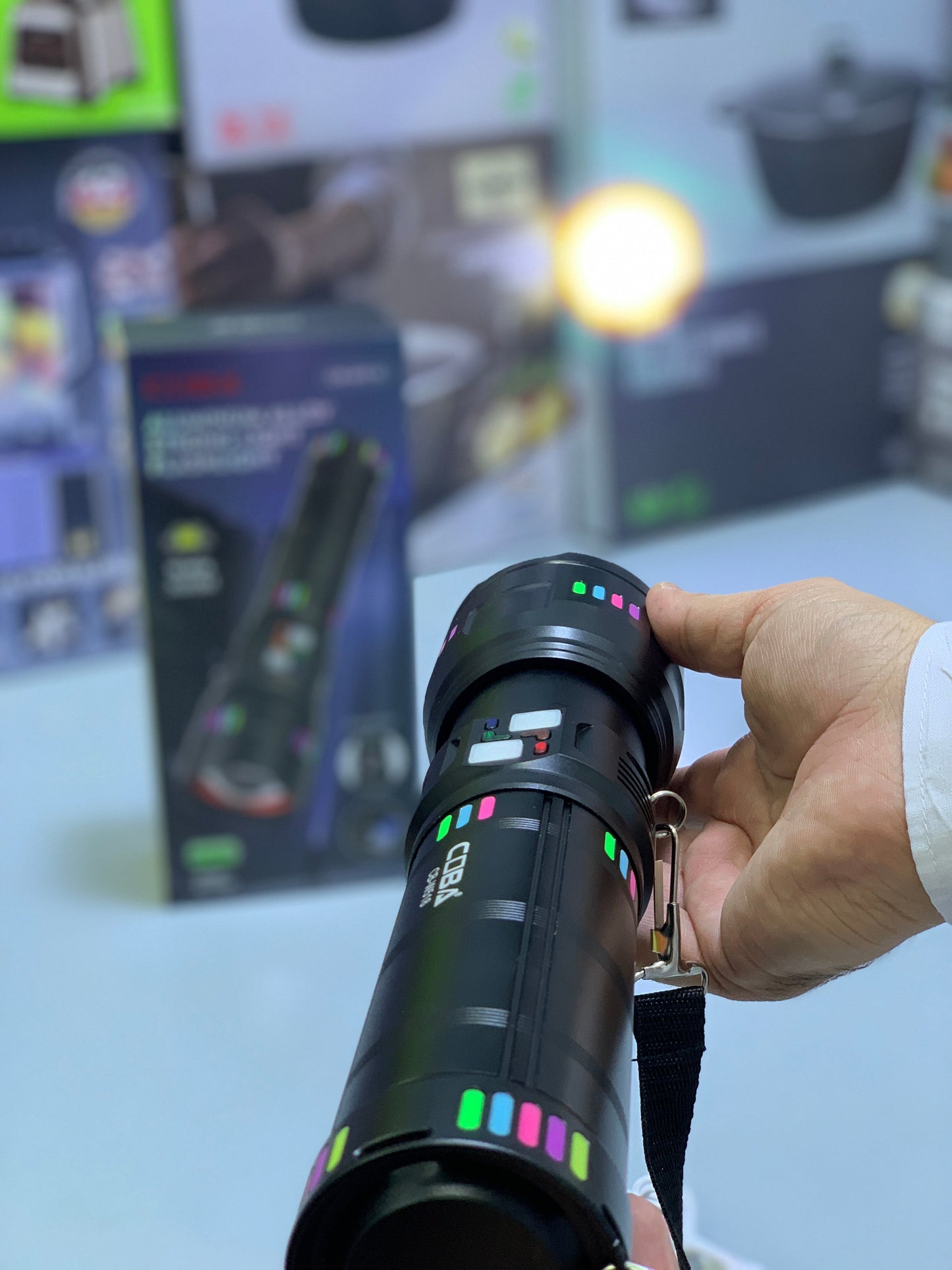 Coba Aluminum Allay Flashlight, Handheld Torch Model: CB-W518